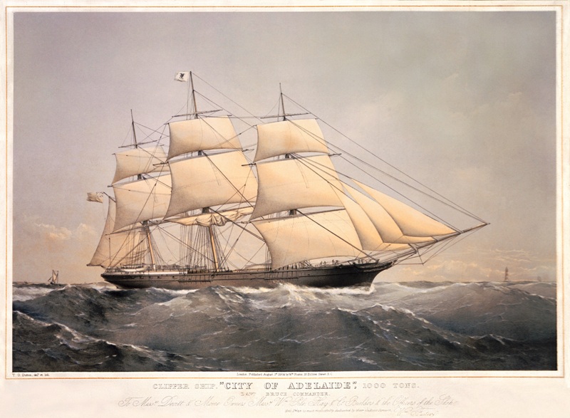 City of Adelaide Clipper, Maiden Voyage 1864