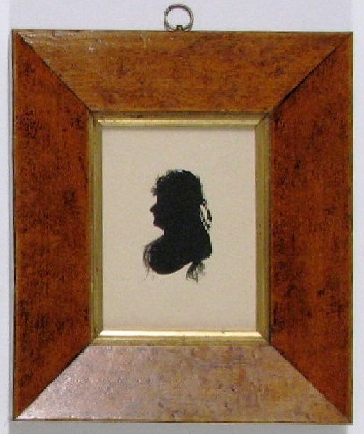 Regency Silhouette, Lady Sarah Lennox,Maple birdseye  Frame